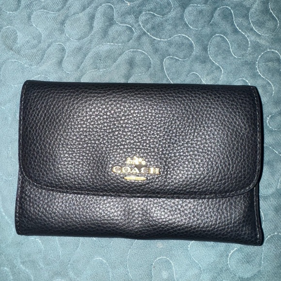 Coach Black Leather Wallet - Picture 1 of 6